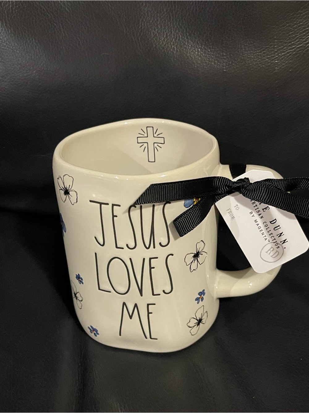 Rae Dunn Mug JESUS LOVES ME